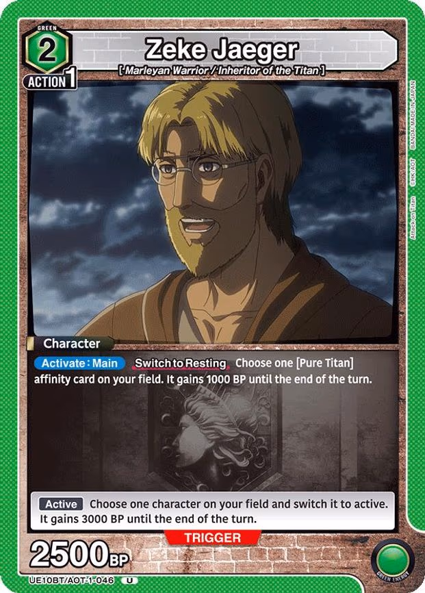 Zeke Jaeger - Uncommon (UE10BT/AOT-1-046)