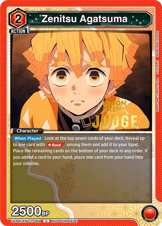 Zenitsu Agatsuma (Judge Pack) - Uncommon (UEPR/KMY-1-069)