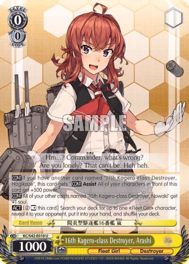 16th Kagero-class Destroyer, Arashi