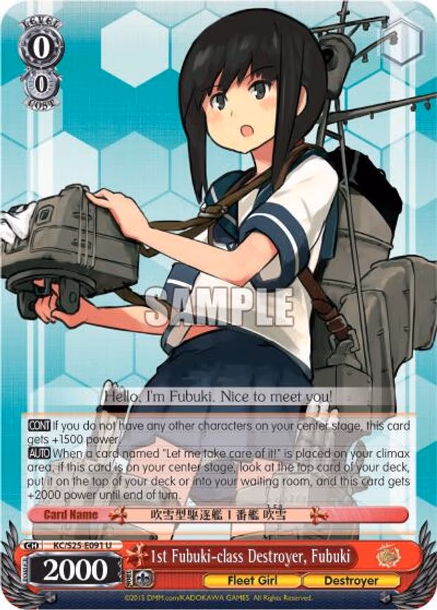 1st Fubuki-class Destroyer, Fubuki