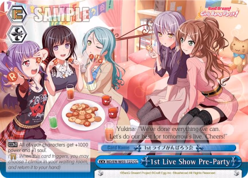 1st Live Show Pre-Party
