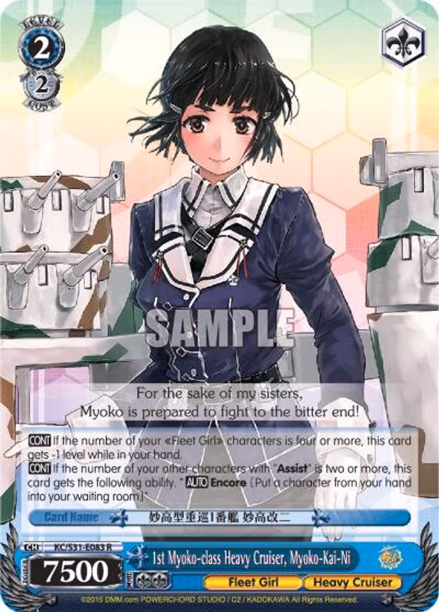 1st Myoko-class Heavy Cruiser, Myoko-Kai-Ni