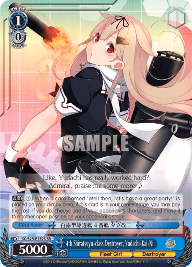 4th Shiratsuyu-class Destroyer, Yudachi-Kai-Ni