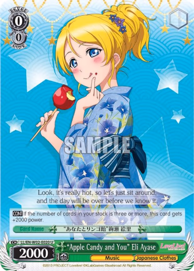 "Apple Candy and You" Eli Ayase