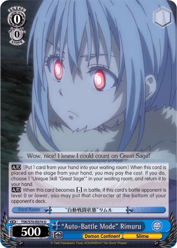 "Auto-Battle Mode" Rimuru