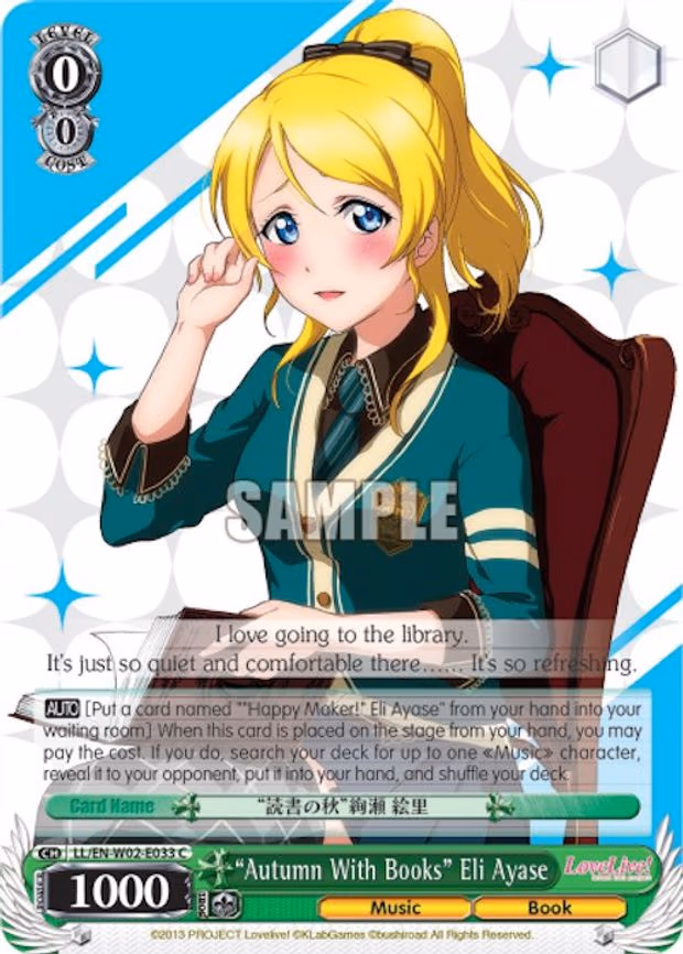 "Autumn With Books" Eli Ayase