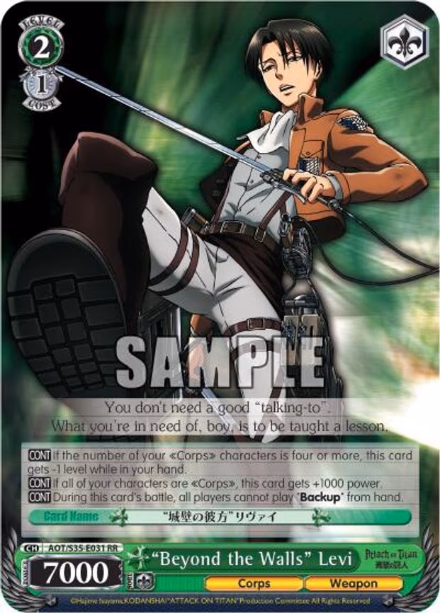 "Beyond the Walls" Levi