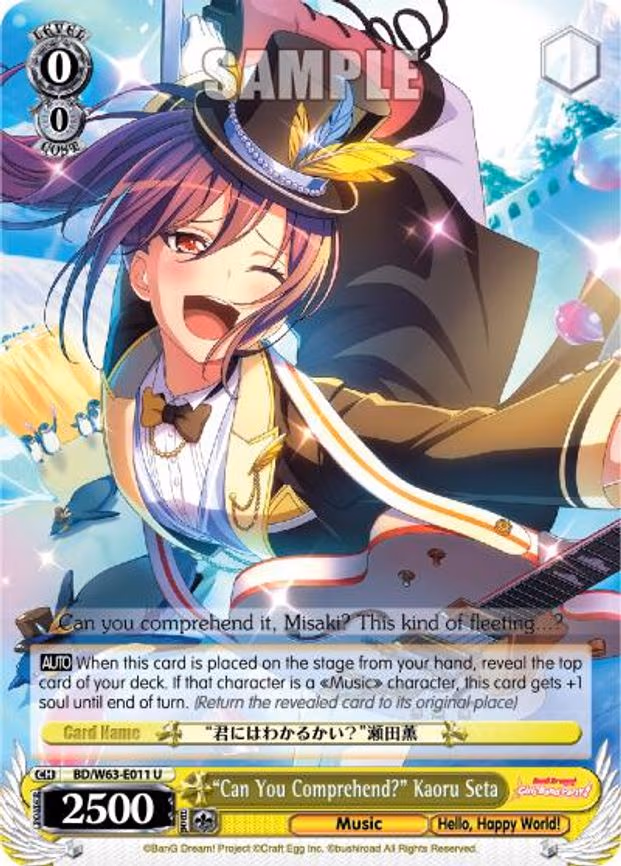 "Can You Comprehend" Kaoru Seta