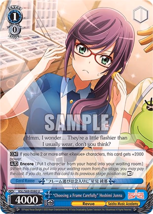 "Choosing a Frame Carefully" Hoshimi Junna