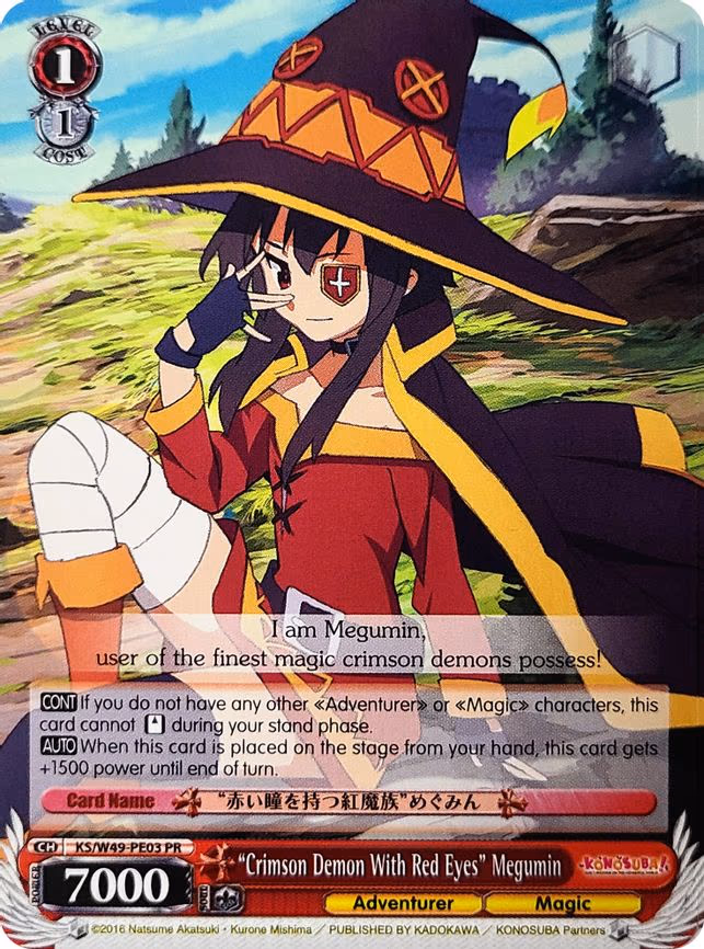 "Crimson Demon With Red Eyes" Megumin