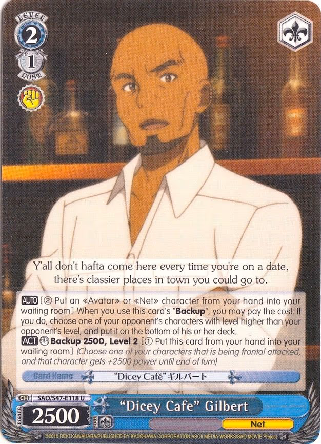 "Dicey Cafe" Gilbert