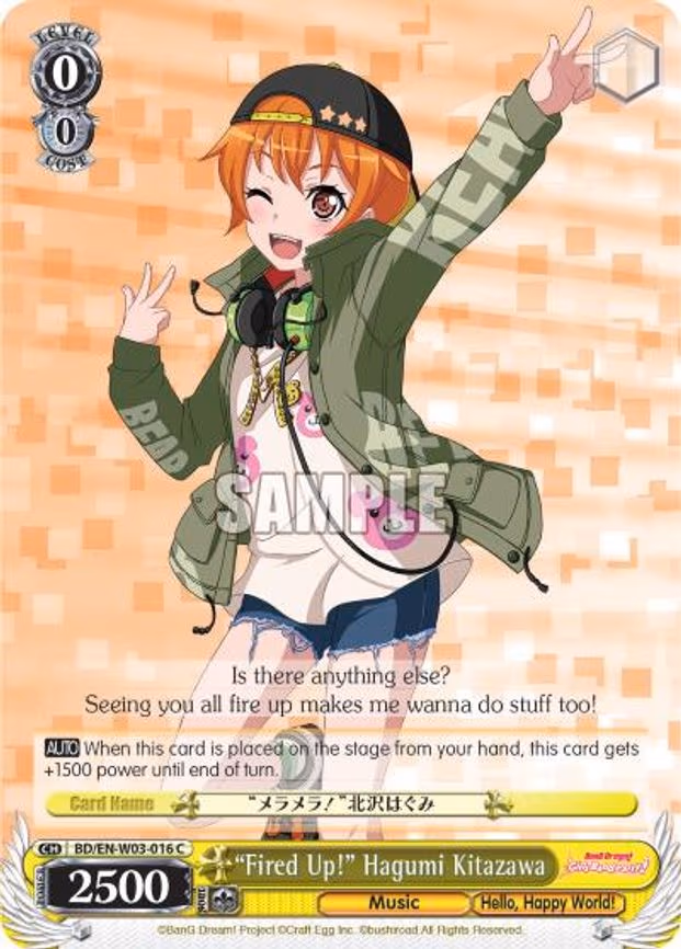 "Fired Up!" Hagumi Kitazawa