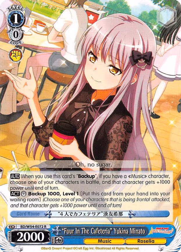 "Four In The Cafeteria" Yukina Minato - Rare (BD/W54-E072 R)