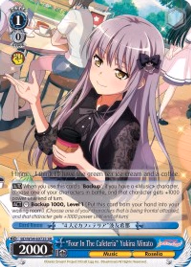 "Four In The Cafeteria" Yukina Minato - Super Rare (BD/W54-E072S SR)