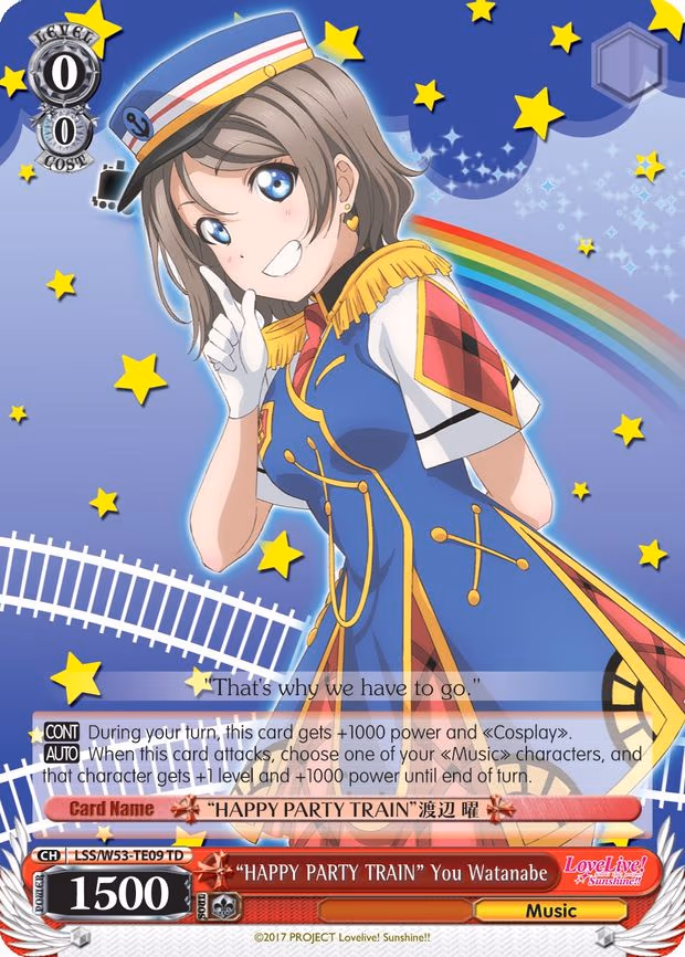 "HAPPY PARTY TRAIN" You Watanabe - Trial Deck (LSS/W53-TE09 TD)