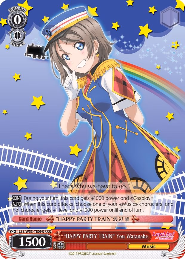 "HAPPY PARTY TRAIN" You Watanabe - Trial Deck (LSS/W53-TE09R RRR)