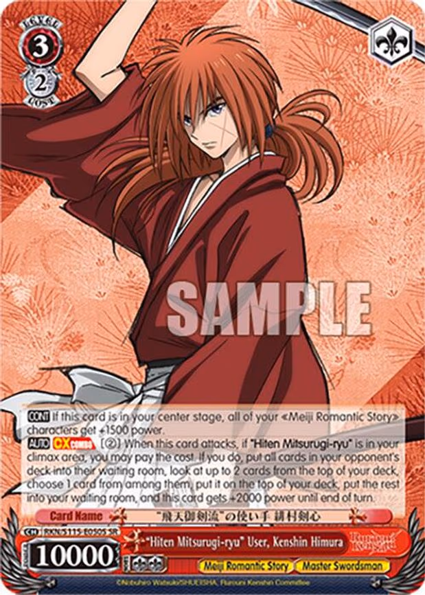 "Hiten Mitsurugi-ryu" User, Kenshin Himura