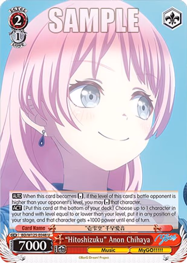"Hitoshizuku" Anon Chihaya