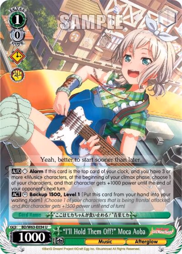 "I'll Hold Them Off!" Moca Aoba