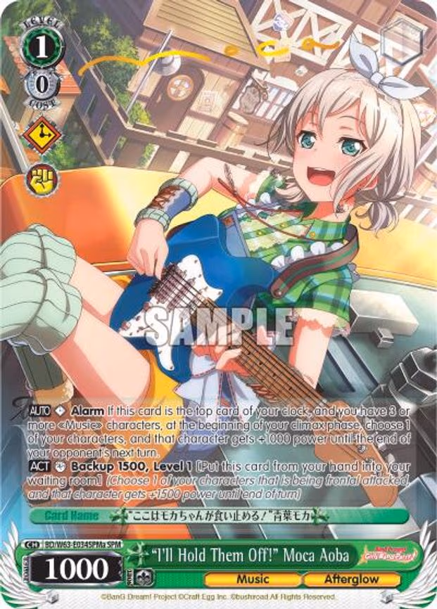 "I'll Hold Them Off!" Moca Aoba