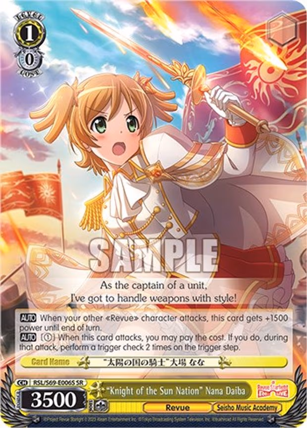 "Knight of the Sun Nation" Nana Daiba