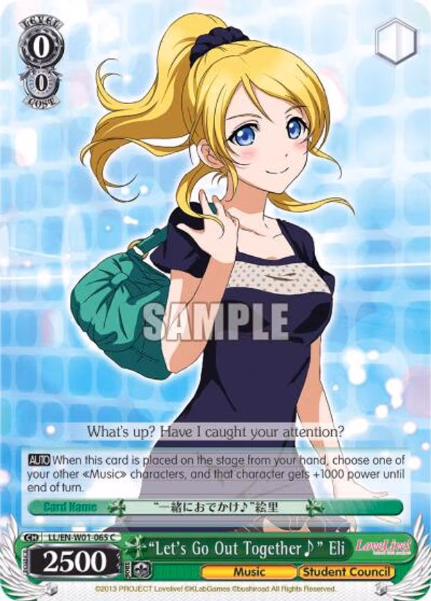 "Let's Go Out Together~" Eli