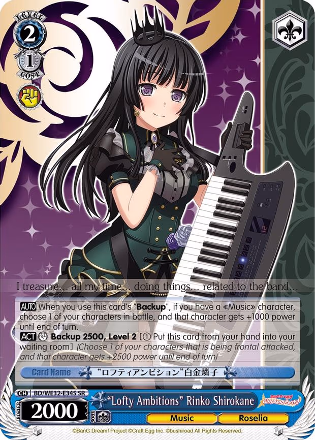 "Lofty Ambitions" Rinko Shirokane