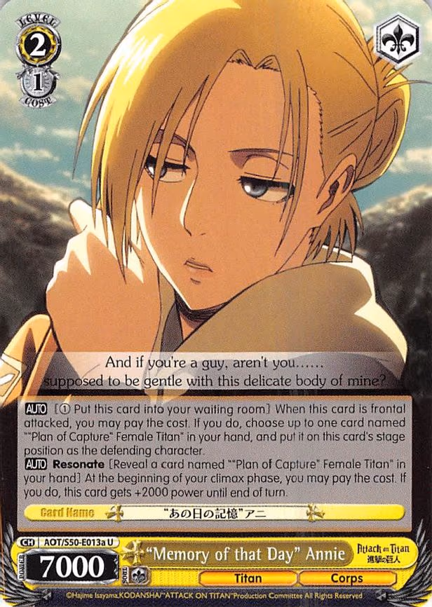 "Memory of that Day" Annie