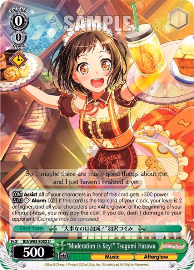 "Moderation is Key!" Tsugumi Hazawa