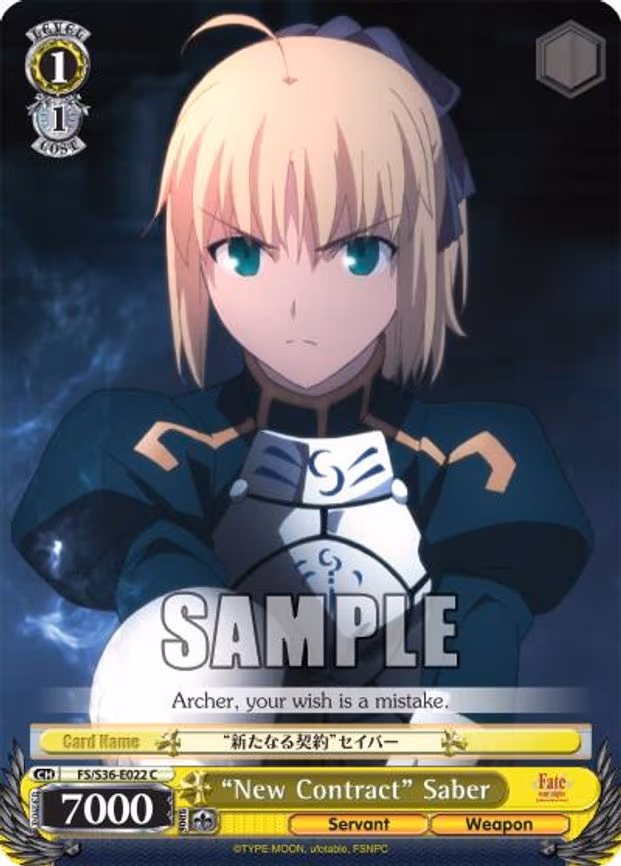 "New Contract" Saber