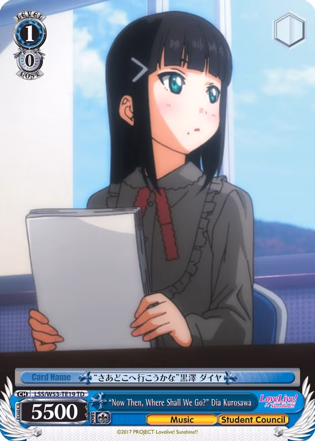 "Now Then, Where Shall We Go?" Dia Kurosawa