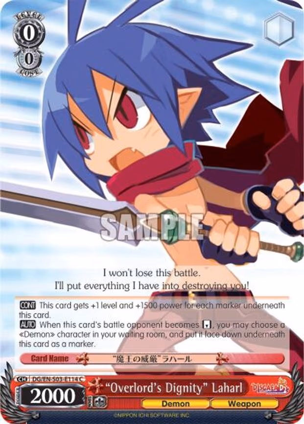 "Overlord's Dignity" Laharl
