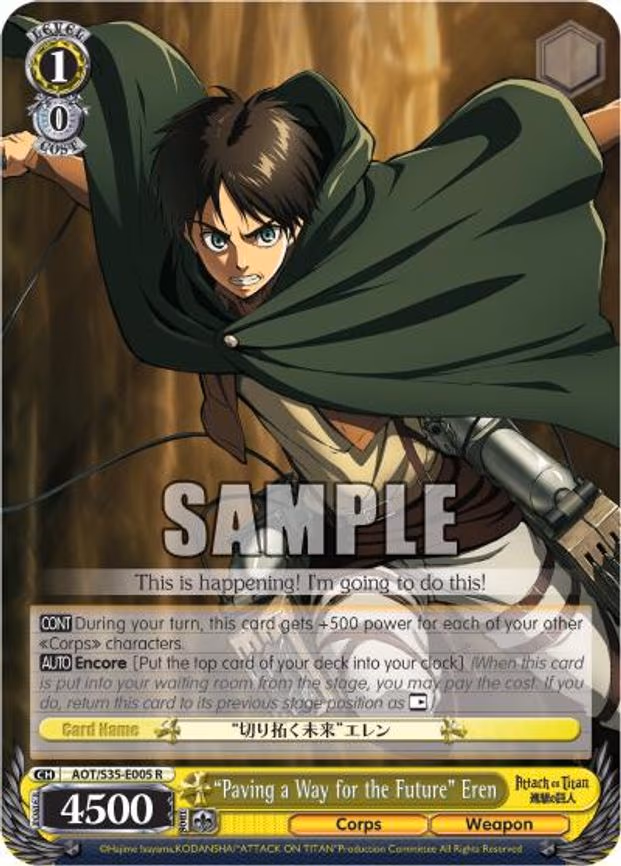 "Paving a Way for the Future" Eren