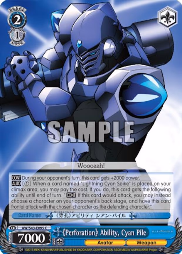"Perforation" Ability, Cyan Pile