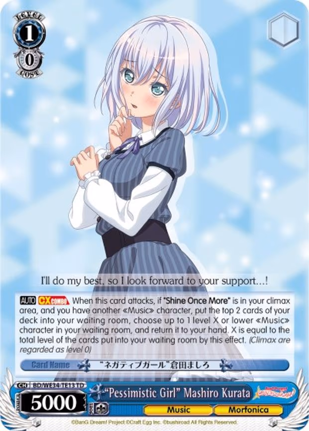 "Pessimistic Girl" Mashiro Kurata