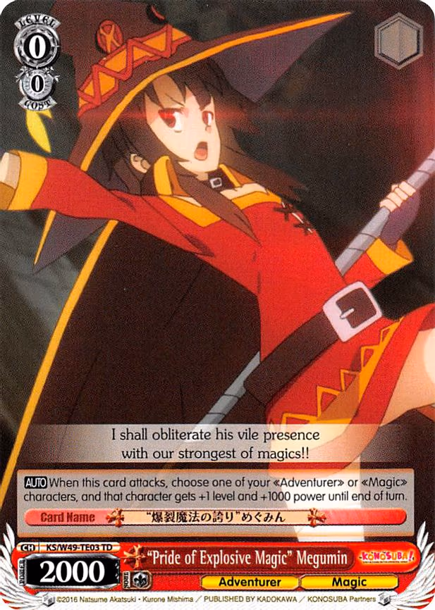 "Pride of Explosive Magic" Megumin
