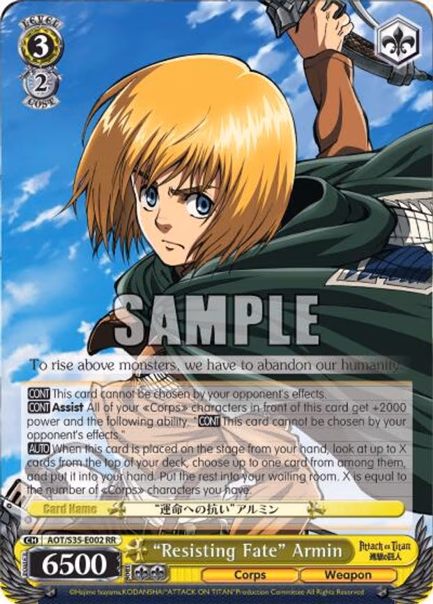 "Resisting Fate" Armin
