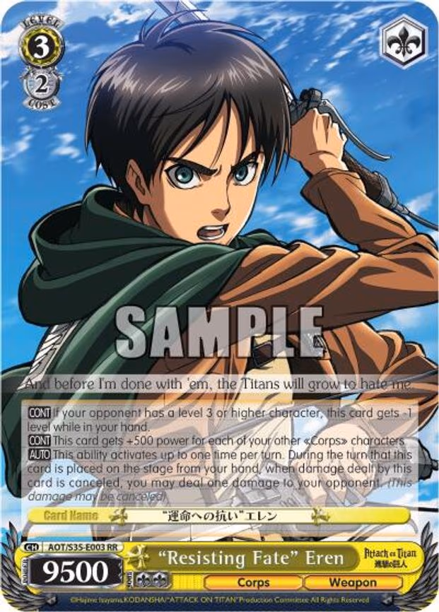"Resisting Fate" Eren