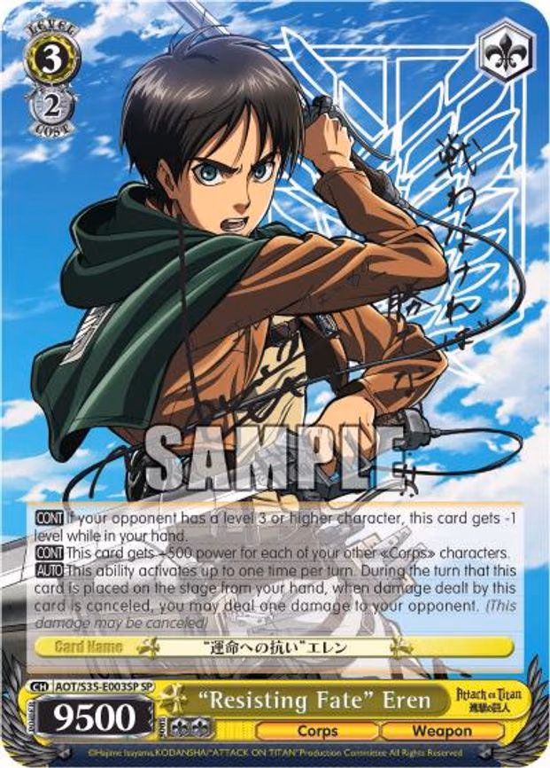 "Resisting Fate" Eren