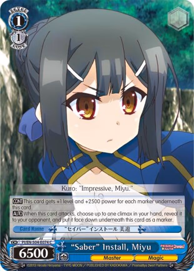 "Saber" Install, Miyu