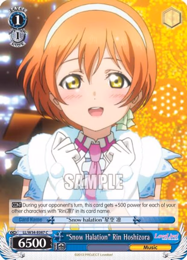 "Snow Halation" Rin Hoshizora - Common (LL/W34-E087 C)