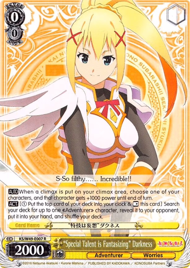 "Special Talent is Fantasizing" Darkness