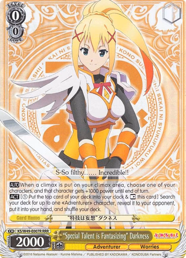 "Special Talent is Fantasizing" Darkness