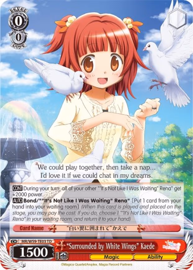 "Surrounded by White Wings" Kaede