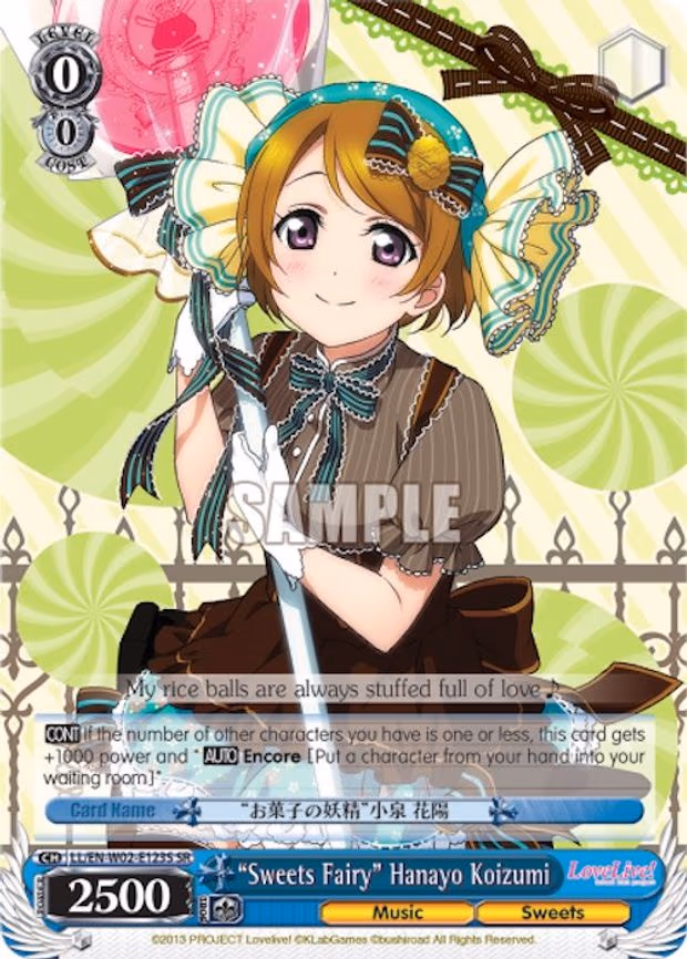 "Sweets Fairy" Hanayo Koizumi - Super Rare (LL/EN-W02-E123S SR)