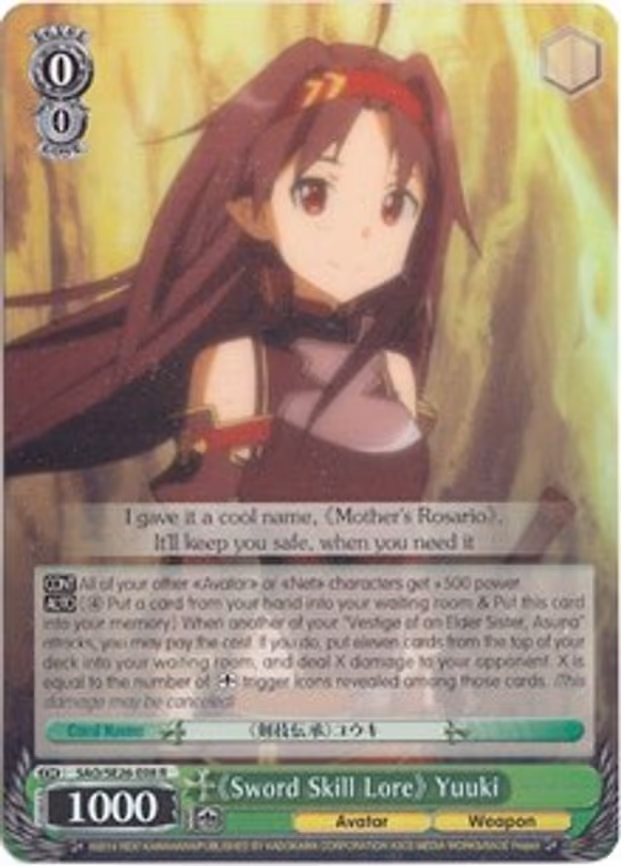 "Sword Skill Lore" Yuuki