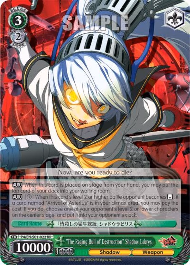 "The Raging Bull of Destruction" Shadow Labrys