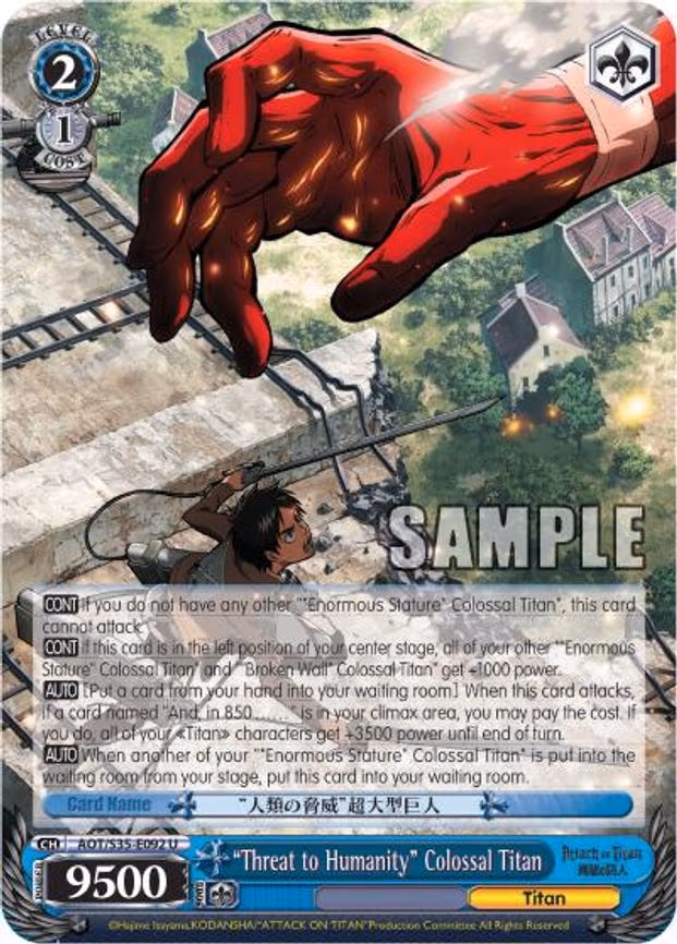 "Threat to Humanity" Colossal Titan