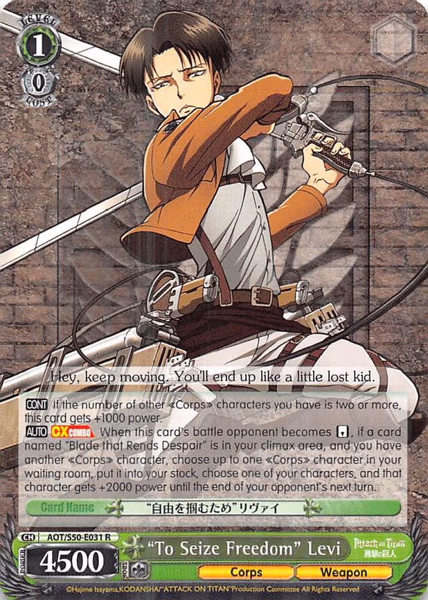 "To Seize Freedom" Levi