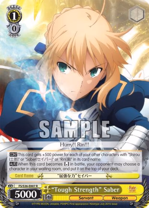 "Tough Strength" Saber